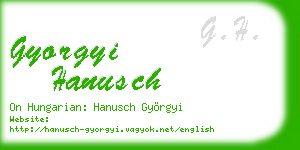 gyorgyi hanusch business card